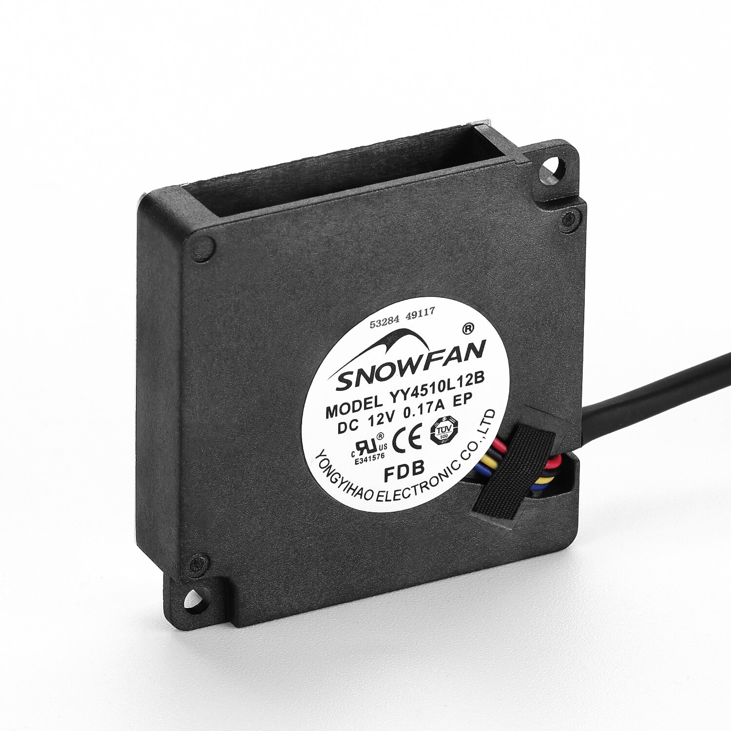4510 45mm x 45mm x 10mm 10mm 高速 5v/12v/24v 风扇 直流无刷微型鼓风机