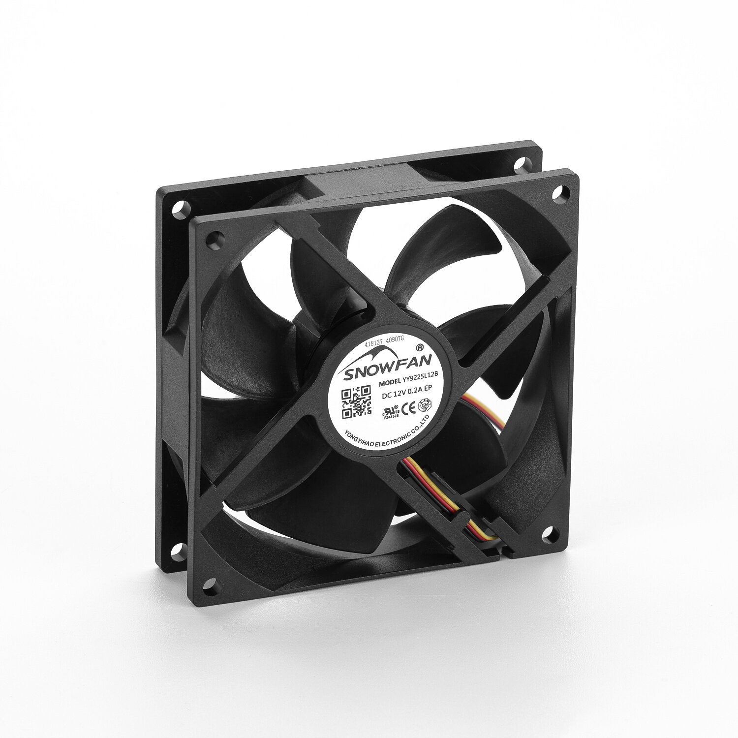 92x92x25mm-3 12v 9225 高流量直流轴流冷却风扇