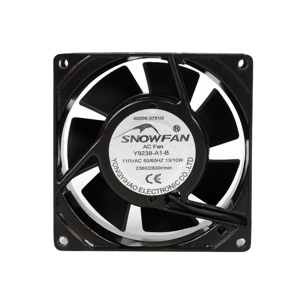 交流冷却风扇 110v 115v 220v 230v 92mm*92mm*38mm 风扇，双滚珠轴承 2700rpm 强力轴流风扇