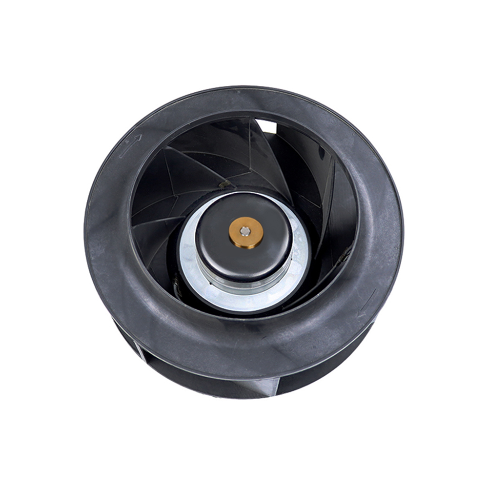 225mm 24v 48v bldc 0~10v pwm 塑料叶轮直流后向离心鼓风机